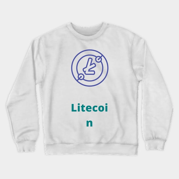 Litecoin Bear - litecoin Crewneck Sweatshirt by PsyCave